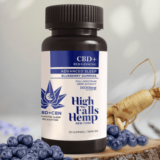 CBN+CBD Blueberry Advance Sleep Gummy - High Falls Hemp NY